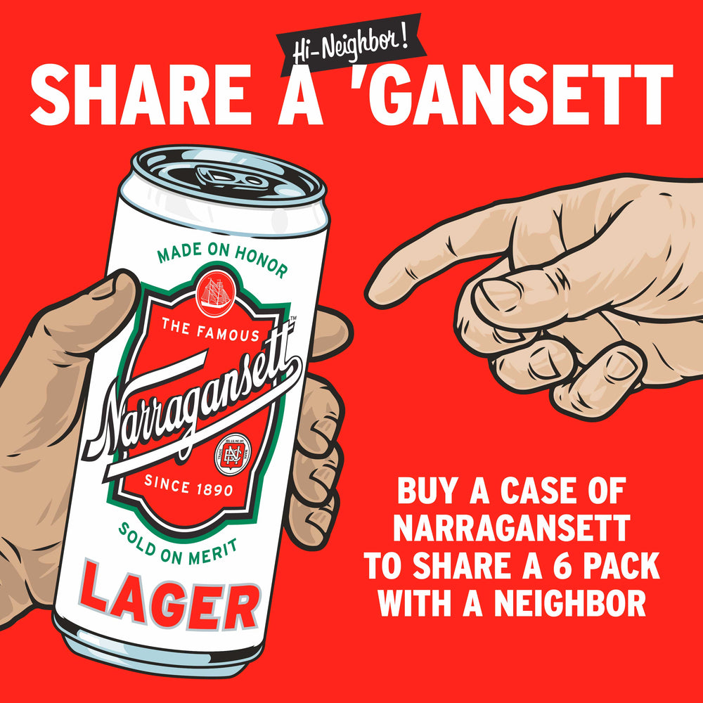 Share a 'Gansett - Now Buy 'Gansett Online and Share with Your Neighbor!