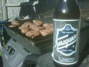 Grilled Littlenecks – Narragansett Beer