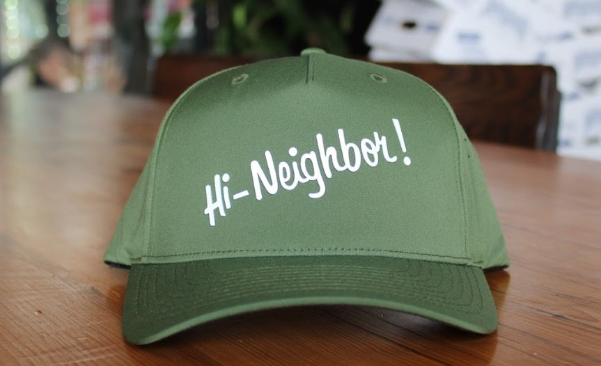 Green Hi Neighbor Sports Cap