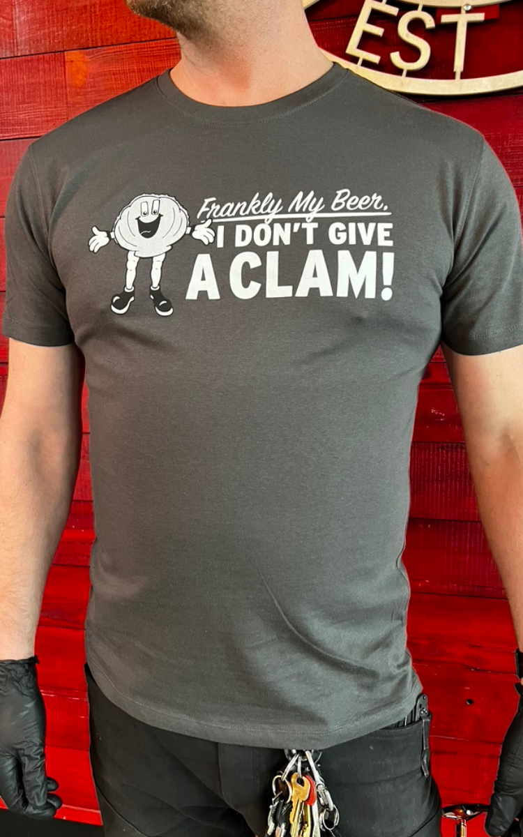 I Don't Give a Clam Tee – Narragansett Beer